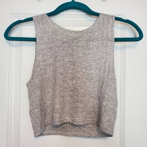 Grey crop top